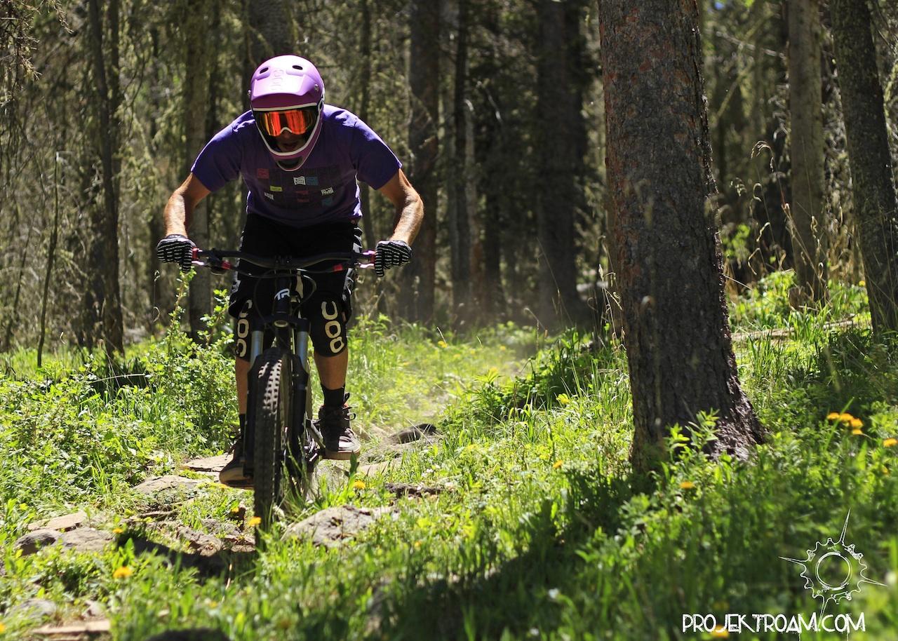 riding mtb at angel fire